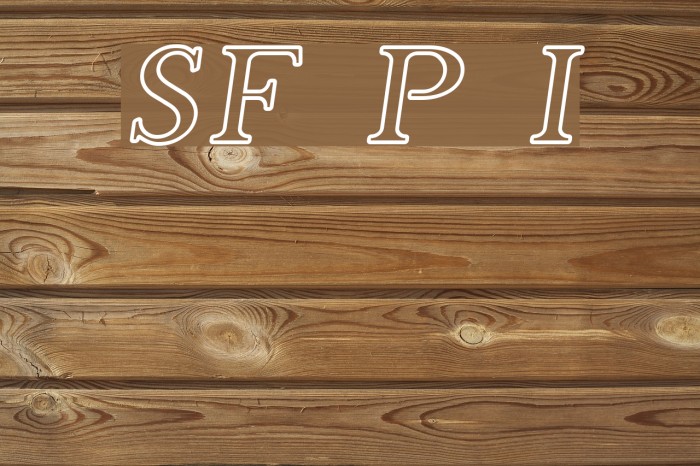 SF Phosphorus Iodide Font examples