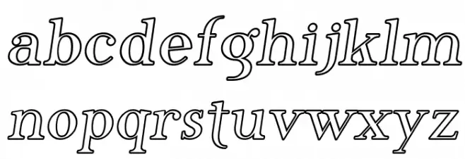 SF Phosphorus Iodide Schriftart Kleinbuchstaben
