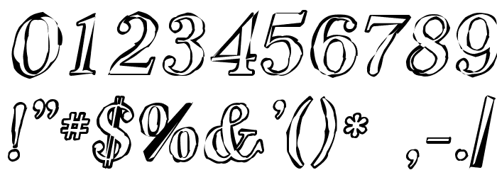 SF Phosphorus Oxide Font OTHER CHARS