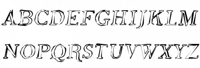 SF Phosphorus Oxide Schriftart Groß