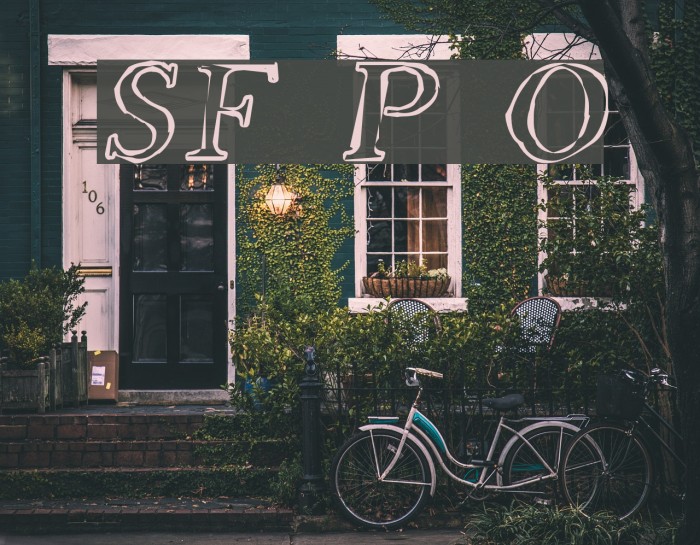 SF Phosphorus Oxide Font examples