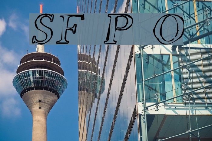 SF Phosphorus Oxide Font examples
