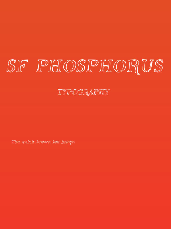 SF Phosphorus Oxide Poster