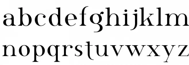 SF Phosphorus Selenide Schriftart Kleinbuchstaben