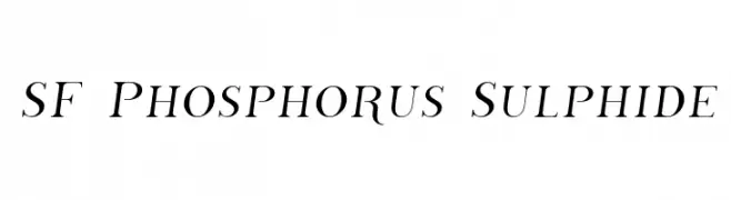 SF Phosphorus Sulphide  नि: शुल्क फ़ॉन्ट्स डाउनलोड