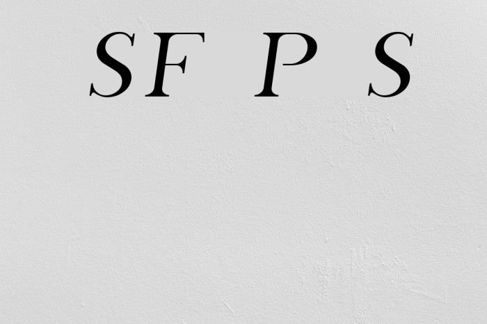 SF Phosphorus Sulphide Font examples