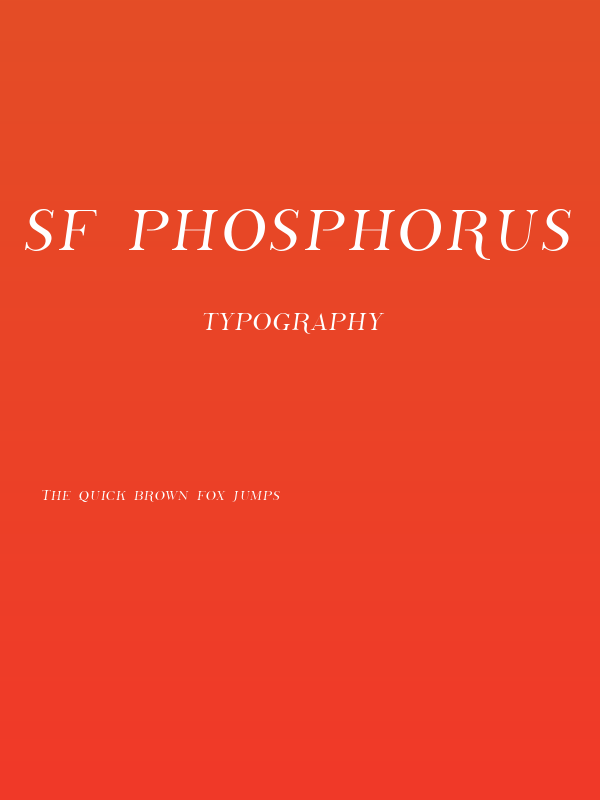 SF Phosphorus Sulphide Poster