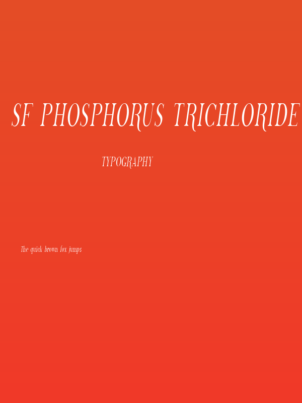 SF Phosphorus Trichloride Poster