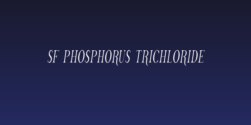 SF Phosphorus Trichloride Social Header