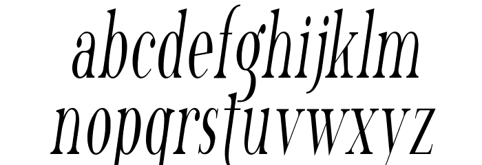 SF Phosphorus Trichloride Font LOWERCASE