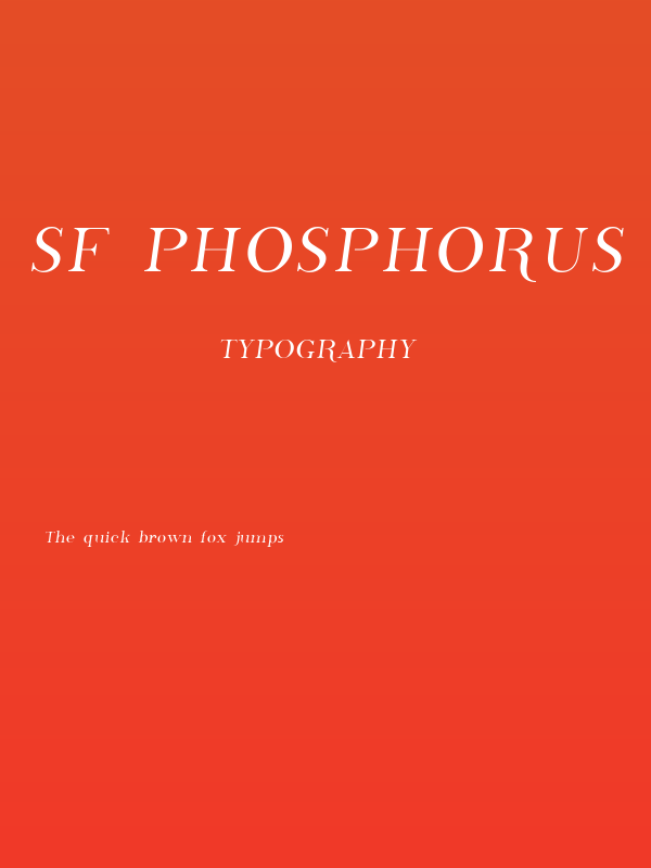 SF Phosphorus Poster