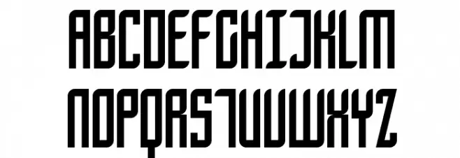 SF Piezolectric Condensed Schriftart Groß