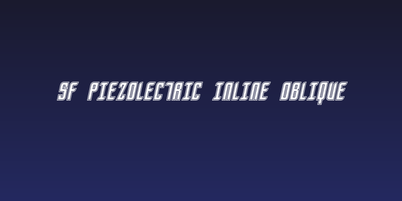 SF Piezolectric Inline Oblique Social Header