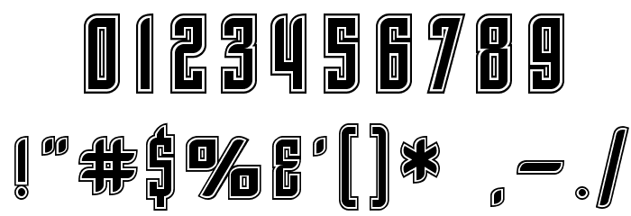 SF Piezolectric Inline Font OTHER CHARS