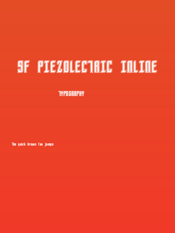 SF Piezolectric Inline Poster