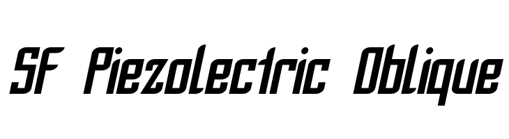 SF Piezolectric Oblique  フリーフォントのダウンロード