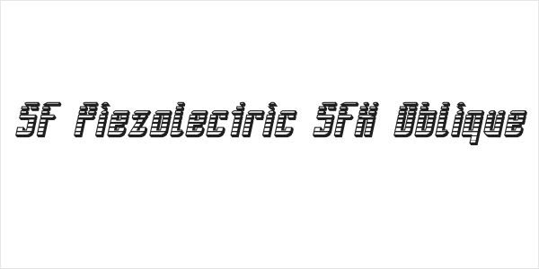 SF Piezolectric SFX Oblique Logo