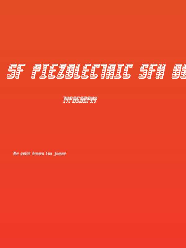 SF Piezolectric SFX Oblique Poster