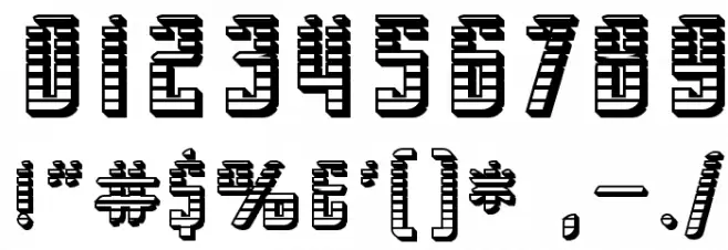 SF Piezolectric SFX フォント その他の文字