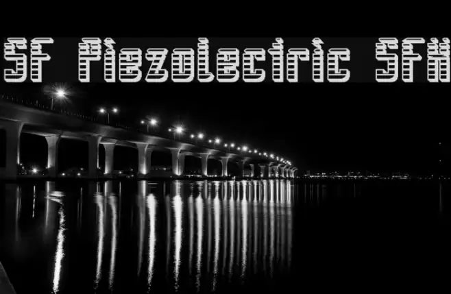 SF Piezolectric SFX フォント examples