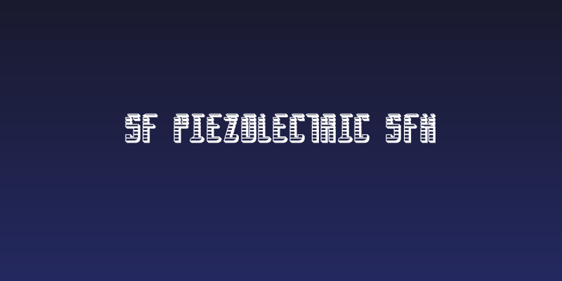 SF Piezolectric SFX Social Header