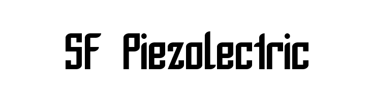 SF Piezolectric Font