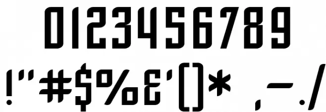 SF Piezolectric フォント その他の文字