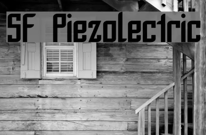SF Piezolectric フォント examples