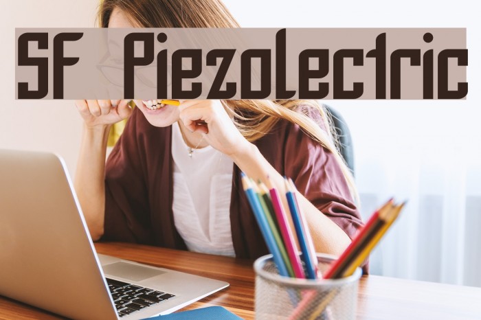 SF Piezolectric Font examples