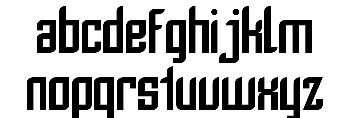 SF Piezolectric Font LOWERCASE