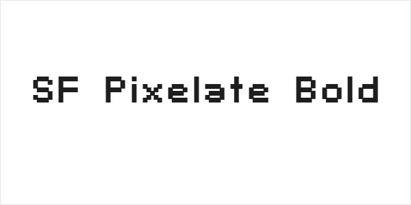 SF Pixelate Bold Logo