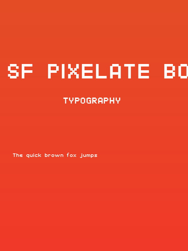 SF Pixelate Bold Poster