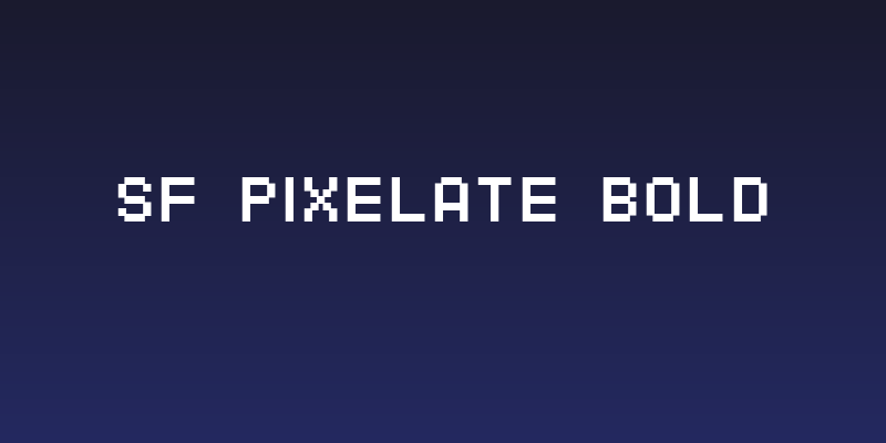 SF Pixelate Bold Social Header