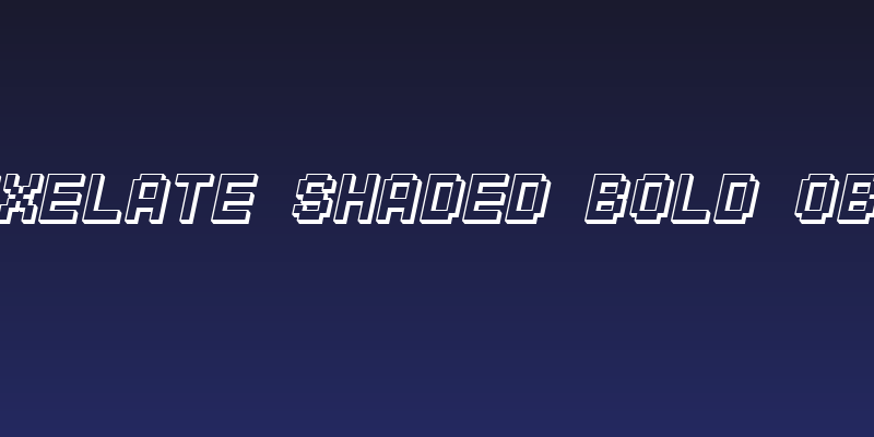 SF Pixelate Shaded Bold Oblique Social Header