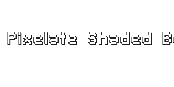SF Pixelate Shaded Bold Logo