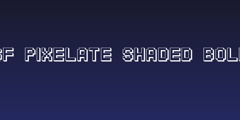 SF Pixelate Shaded Bold Social Header