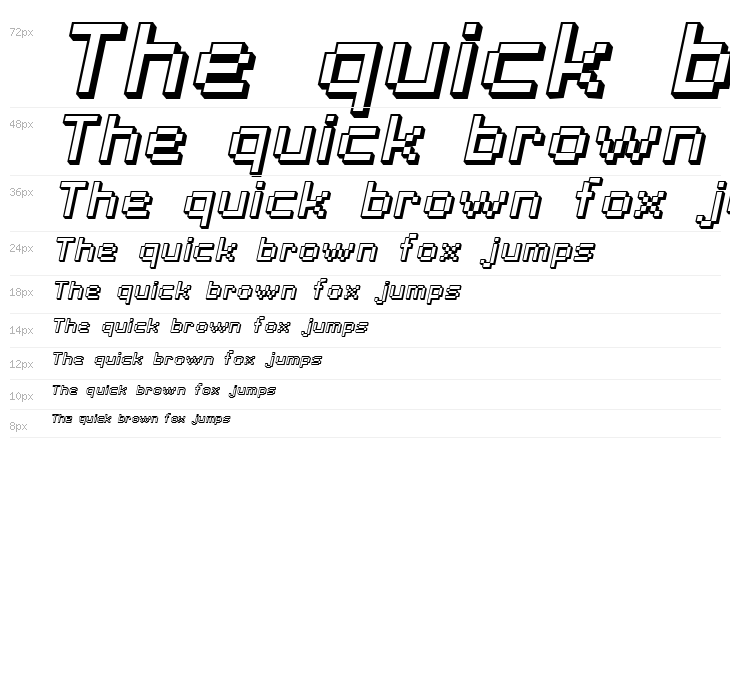 SF Pixelate Shaded Oblique Waterfall