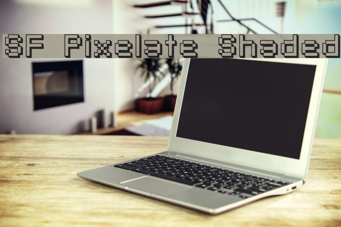 SF Pixelate Shaded Font examples