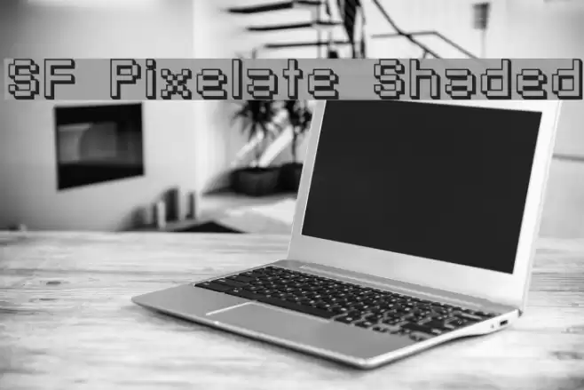 SF Pixelate Shaded フォント examples