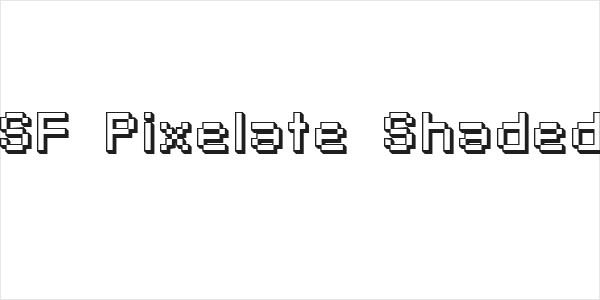 SF Pixelate Shaded Logo