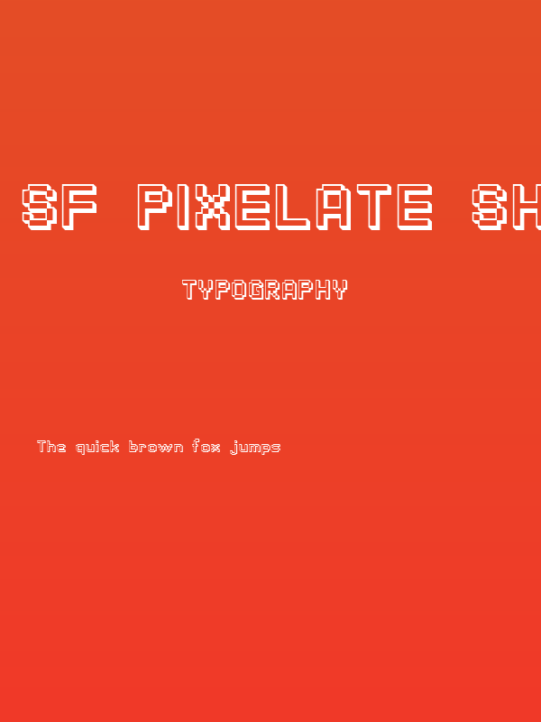 SF Pixelate Shaded Poster