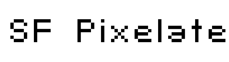 SF Pixelate Font