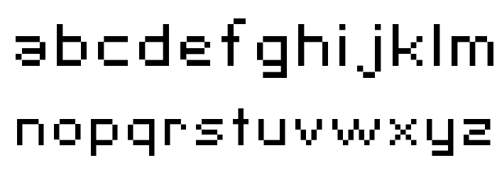 SF Pixelate Font LOWERCASE