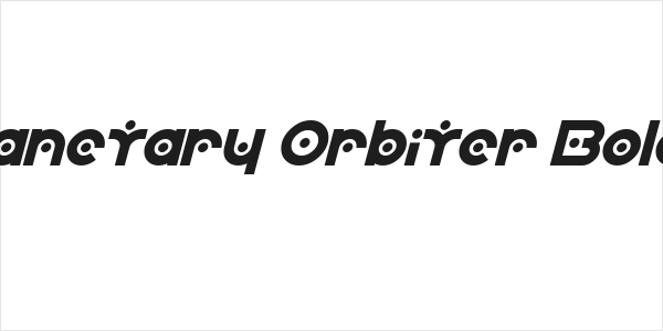 SF Planetary Orbiter Bold Italic Logo