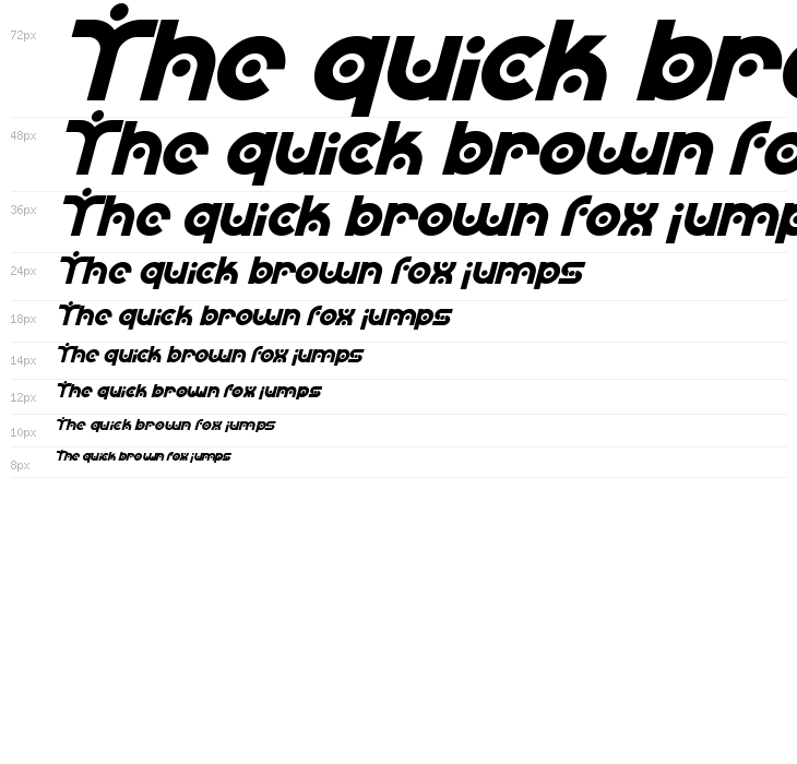 SF Planetary Orbiter Bold Italic Waterfall