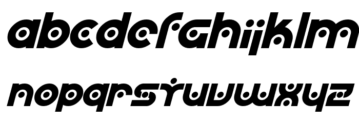 SF Planetary Orbiter Bold Italic Font LOWERCASE
