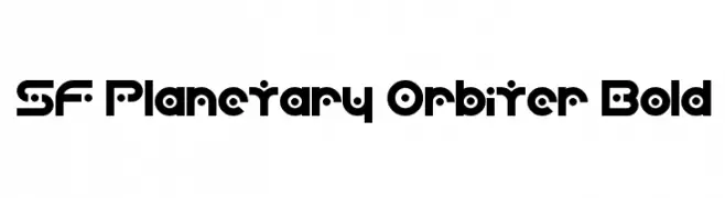SF Planetary Orbiter Bold  baixar fontes gratis