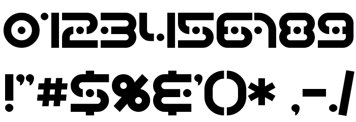 SF Planetary Orbiter Bold Font OTHER CHARS