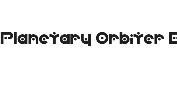 SF Planetary Orbiter Bold Logo