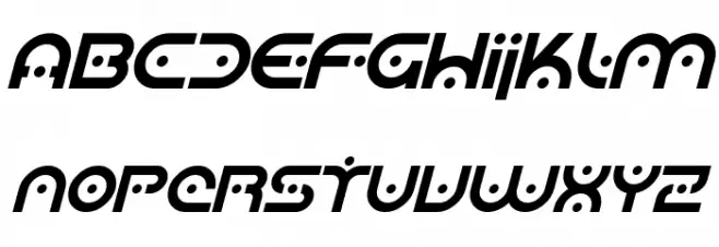 SF Planetary Orbiter Italic Fonte MAIÚSCULAS